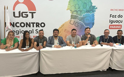 Sintracoosul no Encontro Regional Sul da UGT